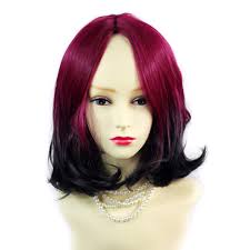 Use manic panic's flashlighting kit on dry, unwashed hair, applying to the tips you'd like to dip dye. Wiwigs Wiwigs Lovely Medium Bob Style Wig Light Wine Red Off Black Dip Dye Ombre Hair Uk