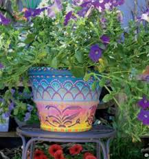 Bine Brandle Meinbuntes Jahr Bunte Blumentopfe Blumentopf Gartenprojekte Kreativ