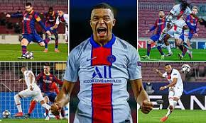 Team news and stats ahead of barcelona vs psg in the champions league last 16 on tuesday; Barcelona 1 4 Paris Saint Germain Mbappe Scores Stunning Hat Trick As Visitors Come From Behind Daily Mail Online
