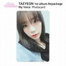 SNSD GG Taeyeon 1st Album Repackage My Voice Photocard Deluxe Edition KPOP  K-POP