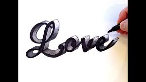 But not for naturally cursive languages like arabic, persian or urdu. How To Draw Love In Cursive 3d Youtube