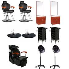 Package Includes 2 X Reclining Multi Purpose Styling Chair Mp 80 2 X Alton Wall Mounted Styling St Beauty Salon Equipment Salon Trolley Beauty Equipment