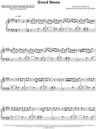 I spent the whole day in my head do a little spring cleaning i'm always too busy dreaming well, maybe i should good news, good news, good news that's all they wanna hear no, they don't like it when i'm down but when i'm flying, oh it make 'em so uncomfortable so. Good News Sheet Music 4 Arrangements Available Instantly Musicnotes