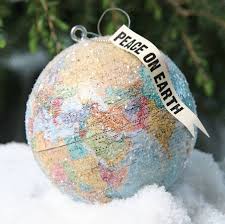 Peace On Earth Opening Christmas Decoration Peace On Earth Globe Ornament Christmas Tree Ornaments