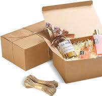 Frantis Brown Gift Boxes 9.45x6.5x4 Inches 10 Pack， Paper Gift Box with  Lids for Bridesmaid Gifts, Birthday, Party, Christmas，Wedding, Crafting ...