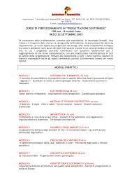 CORSO DI PERFEZIONAMENTO IN &ldquo;PROGETTAZIONE ...
