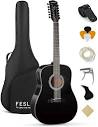Amazon.com: Fesley 12 String Guitar, 42" Full Size Acoustic ...