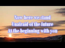(donna lewis) we were strangers starting out on a journey never dreaming what we'd have to go through now here we are and i'm suddenly standing at the beginning with you (richard marx) no one. Lyrics Richard Marx Donna Lewis At The Beginning Youtube