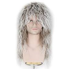 This hair look gives a softer and modern look accompanied by the brushed out curls while still refreshing the memories of 70's hairstyle. Miss U Hair Men 70s 80s Themed Party Halloween Costume Cosplay Wig Lon Ninthavenue Europe