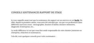 Modele De Soutenance De Memoire