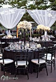 Simple Wire With Curtains Easy White Wedding Theme Wedding Decorations Black And White Wedding Theme