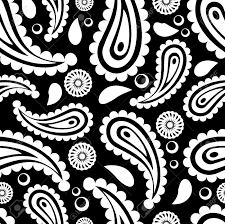 The smaller the blossoms, buds, or flowers, the more elegant it will appear. Black And White Paisley Pattern Vector Stock Photo Picture And Royalty Free Image Image 76318969