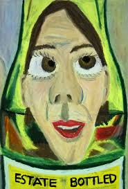 Wine Bottle Reflection