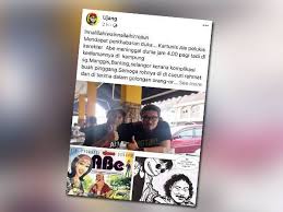 Aku, kau , dia dan ptd. Kartunis Aie Aku Hidup Dalam Blues Meninggal Dunia