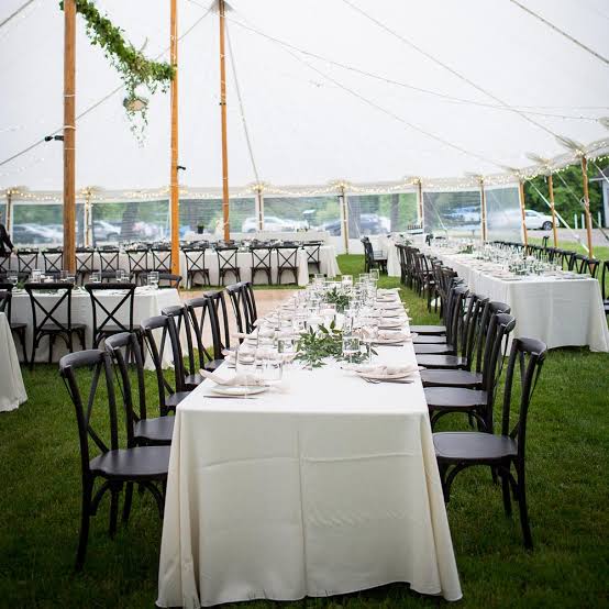 Black Cross Back Chairs - Classical Tents and Party Goods