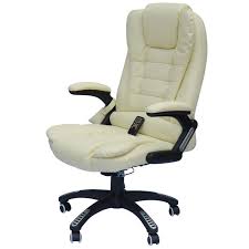 10 best vibrating gaming chairs of may 2021. Homcom Faux Leather High Back Executive Heated Massage Office Chair Cream White On Sale Overstock 18088237