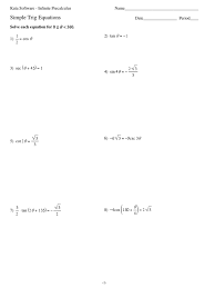 Parents nationwide trust ixl to help their kids reach their academic potential. Solving Trigonometric Equations Worksheet With Answers Pdf