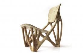 This chair is included in the exhibition joris laarman lab: Paper Bone Chair At Rijksmuseum Droog