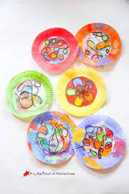 Beautiful Stained Glass Paper Plate Craft For Kids Paper Plate Crafts For Kids Painting For Kids Plate Crafts