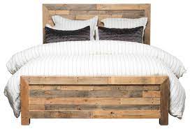 The pine was just to make sure it was. Norman Reclaimed Pine Queen Bed Natural By Kosas Home Rustic Panel Beds By Kosas Houzz