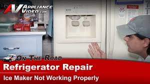 The machine creates 2.5 to 3 lbs. Refrigerator Ice Maker Water Dispenser Not Working Repair Kenmore Whirlpool Maytag Sears Youtube