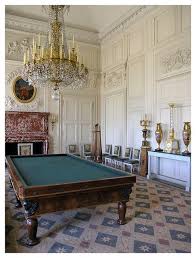 Versailles Grand Trianon Interior Shot 5 Pool Table Area Rug Decor Billiards Lamp Decor