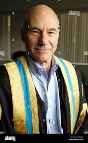 Patrick Stewart becomes chancellor of university of Huddersfield Stock  Photo
