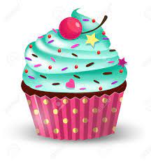 Handgemaakte Schattige Cartoon Cup Cake Met Kersen. Vector Illustratie  Geïsoleerd Op Witte Achtergrond Royalty Vrije SVG, Cliparts, Vectoren, En  Stock Illustratie. Image 99630155.