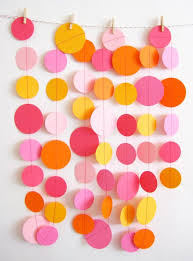 Pink And Orange Paper Garland Paper Garland Diy Party Decorations Diy Party