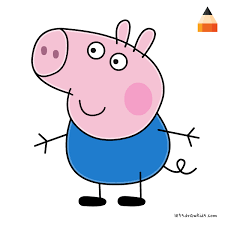 Peppa Pig Drawing Lego Peppa Pig George Pig Mummy Pig Daddy Pig Peppa Pig Drawing Pig Character Pig Drawing