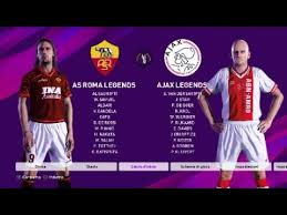 1 lorenzo pellegrini (amc) roma 3. Roma Legends Vs Ajax Legends Efootball Pes 2020 Ps4 Youtube