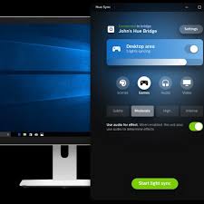 This update offers the creation of an entertainment area, which is the first step to sync your philips hue lights to . Philips Hue Sync App Launches For Mac And Pc To Sync Lights With Movies Music And Games Macrumors