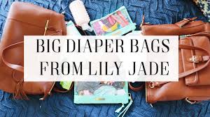 Lily & jade lily jade madeline diaper bag backpack leather camel and gold 3 taksit imkanıyla güvenilir alışveriş yapın. Best Big Diaper Bags By Lily Jade Jennifer V Meggan Youtube