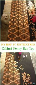 You can rent just the hellopenny bar by itself. Diy Cabinet Penny Bar Top Tutorial Cool Diy Ways To Decorate Home Garden With Pennies Recycle Penny Homedecor Diy How To