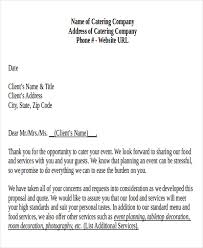 Free 12 Sample Catering Proposal Letter Templates In Pdf Ms Word Pages Google Docs
