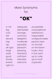 More Synonyms For Ok Writing Tips In 2020 Book Writing Tips Writing Tips Creative Writing Tips