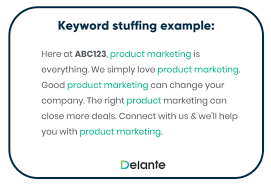 Keyword stuffing refers to the practice of loading a webpage with keywords or numbers in an attempt to manipulate a site's ranking in google search results. Keyword Stuffing 5 Ways To Avoid It Delante Blog