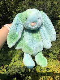 Jellycat Bunny Hand Dyed Medium Jellycat Aqua Green Bunny Nature Bunny Jellycat Bunny Jellycat Hand Dyeing