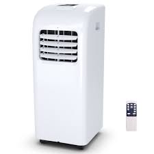 Since portable units usually sit in a window, the. Costway 10000 Btu Portable Air Conditioner Dehumidifier Function Remote W Window Kit Walmart Com Walmart Com