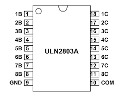 We all know that the transistors are used to amplify the current but here darlington transistor pairs are used inside the ic to make the required. Uln2803a Ic Pinout Equivalents Features Working Datasheet