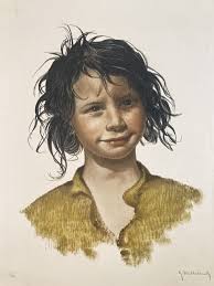 Quadro miniatura tondo olio paesaggio firmatocornicelegno d'orato