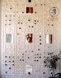 Lippan (mud & mirror) art is a mural craft of gujarat. Stunning Lippan Kaam Mud Mirror Work Mirror Wall Living Room Mirror Design Wall Modern Mirror Wall