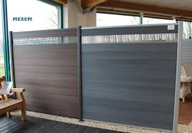 Zaunanlage System Wpc Platinum Grau Braun Zaun Wpc Zaun Sichtschutz Garten