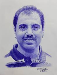 Plein air sketch with ballpoint pen... Vaccine Depot, Belgaum.