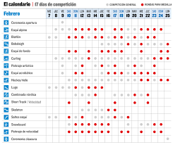 Calendario De Los Juegos Olimpicos De Invierno 2018 Juegos Olimpicos Juegos Olimpicos De Invierno Calendario