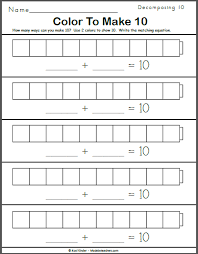 Color To Show 10 Madebyteachers Math Numbers Math Math Work