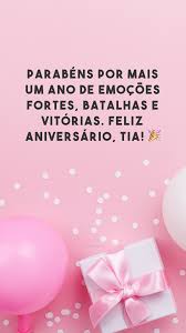 45 Frases De Aniversario Para Tia Repletas De Afeto E Gratidao Hoje a tia que mais estimo está aniversariando, e eu quero agradecer a deus por ter me colocado em uma família com pessoas tão especiais como você. 45 frases de aniversario para tia