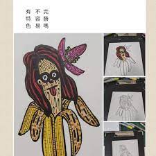 2019萬聖節鬼鬼2 4 香蕉鬼鬼 banana ghost halloween funny moto beauty animal illustrations alien art tatoos drawings