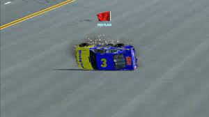 It warns the driver that there is a hazardous situation ahead (caution). Nascar The Game Inside Line Red Flag And Near Miss Youtube