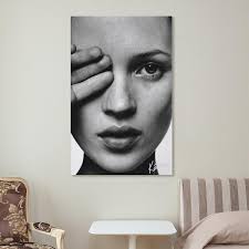 スーパーモデル、ケイト・モスのポスター3 ウォールアート キャンバス 印刷 画像 ポスター ホーム装飾20x30inch(50x75 現代アート  ファッションモデル ポップ 抽象画 ケイトモス スタイリッシュ Kate Mo...